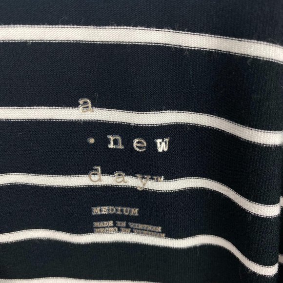 a new day Scoop Stripe Knit Top Size M - Picture 4 of 4